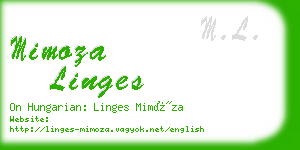 mimoza linges business card